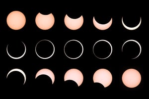 Annular Solar Eclipse 2023 15 Image Composite