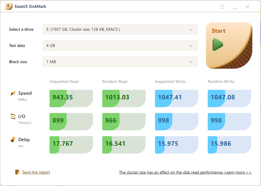 Exascend SSD_Speed test_EaseUS_01