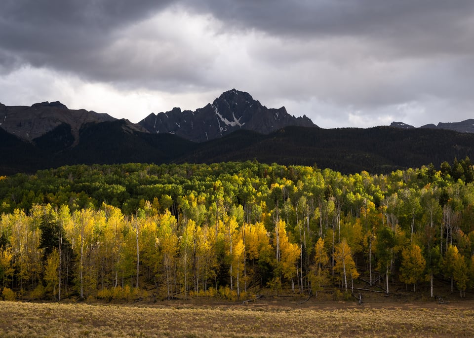 Mountain with Fall Colors