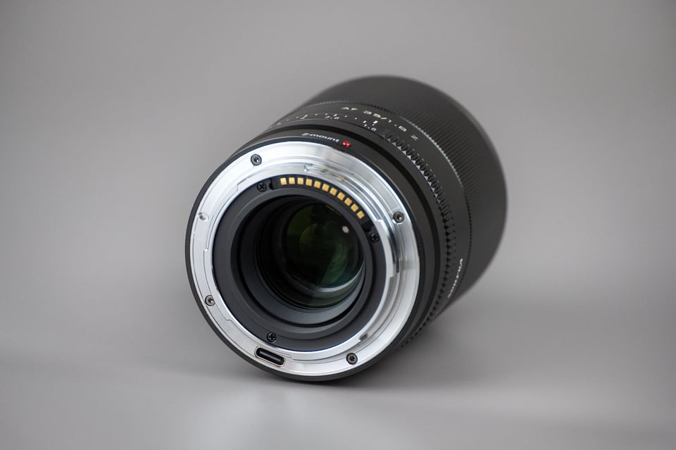 Viltrox AF 35mm f1.8 Lens Mount and USB Port