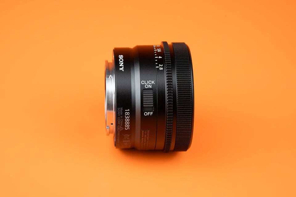Sony 24mm f2.8 Aperture Ring and Click Switch