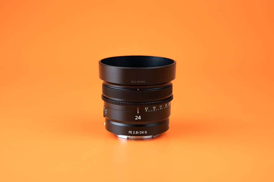 Sony 24mm f2.8 Product Photo
