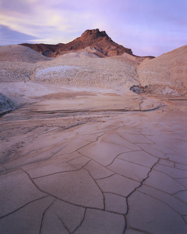 Death Valley Sunset Rock Formation 8x10 Film Landscape