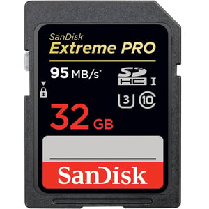 SanDisk 32GB Extreme PRO UHS-I SDXC_95MBs