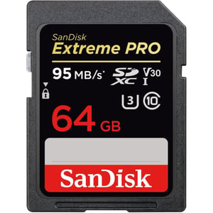 SanDisk 64GB Extreme PRO UHS-I SDXC_95MBs