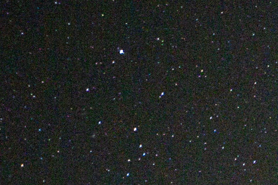 Sigma 14mm f1.4 Art Coma Corner Crop at f1.8
