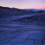 Vivid sunset Death Valley landscape 8x10 Velvia