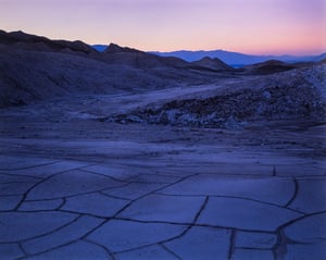 Vivid sunset Death Valley landscape 8x10 Velvia
