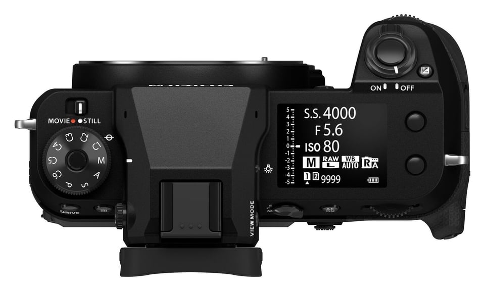 Fuji GFX 100S II Official Product Photo Top Panel Button Layout and Controls