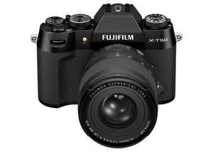 Fuji X-T50 and XF 16-50mm f2.8-4.8 Lens Product Photo