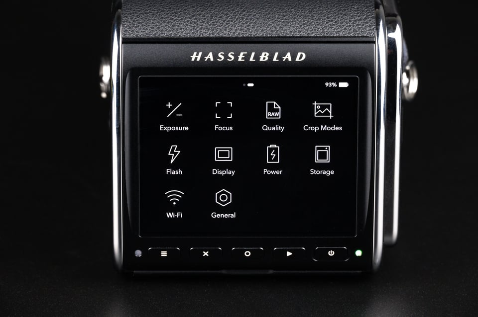 Hasselblad-907X-100C-Menu-Screen