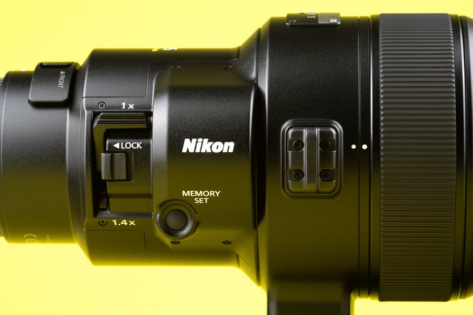 Nikon Z 600mm f4 TC VR S 1.4x Teleconverter Switch and Memory Set Button