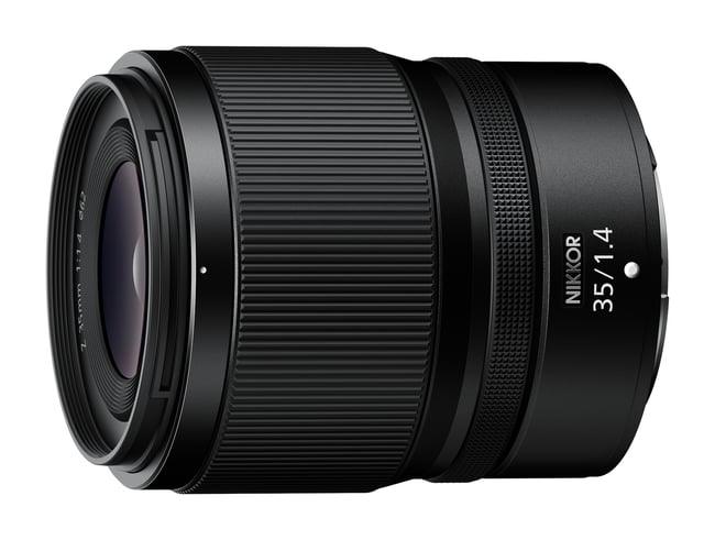 Nikon Z 35mm f1.4 Official Product Photo Top View