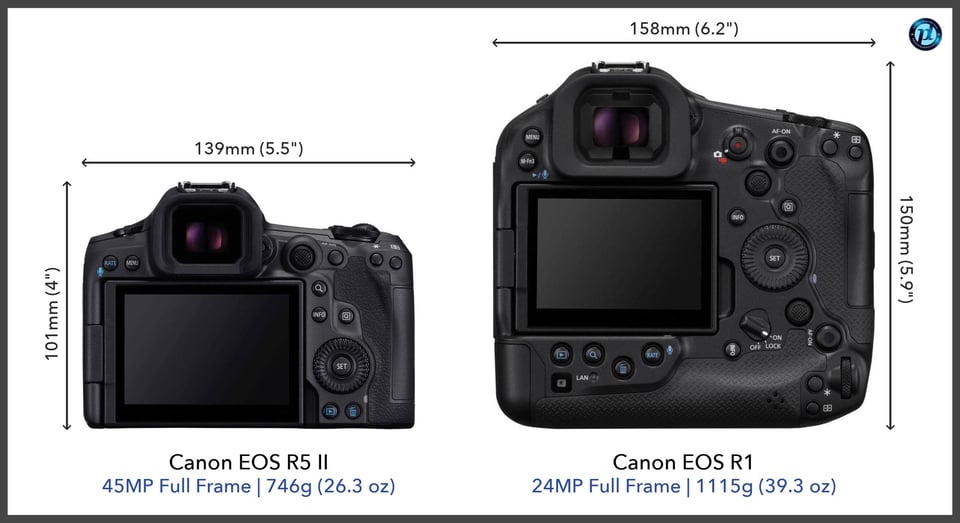 CanonEOSR5II_vs_CanonEOSR1_comparison_back