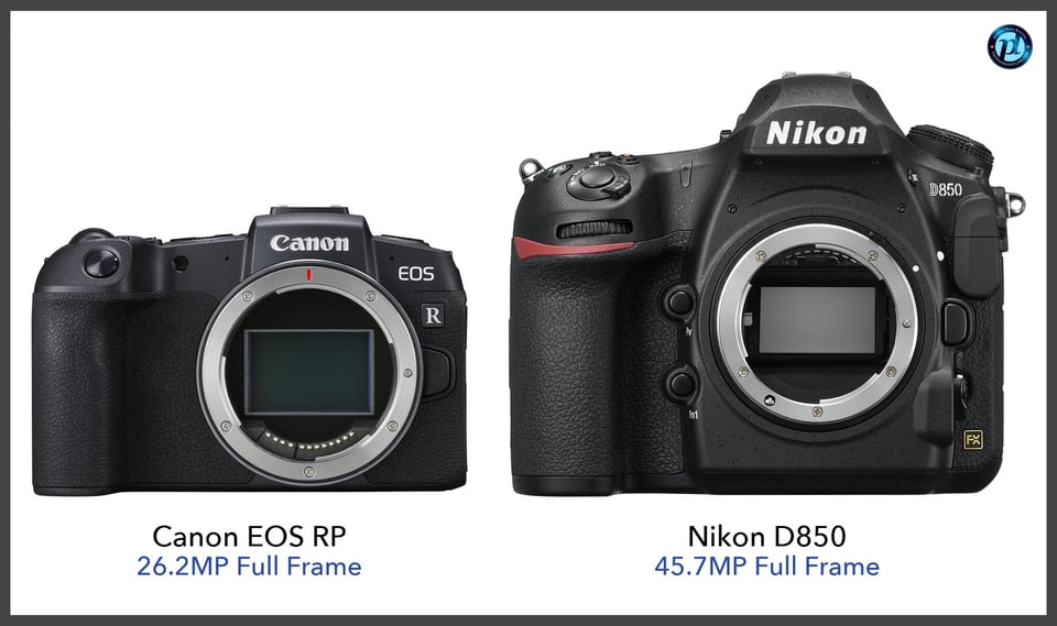 CanonEOSRP_vs_NikonD850_comparison_front