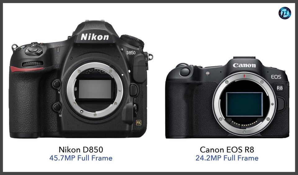 NikonD850_vs_CanonEOSR8_comparison_front