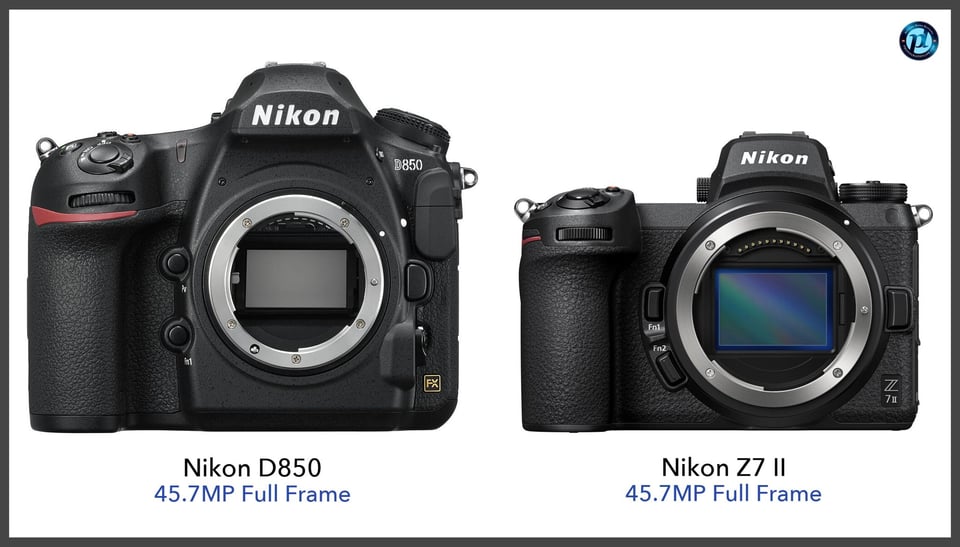 NikonD850_vs_NikonZ7II_comparison_front