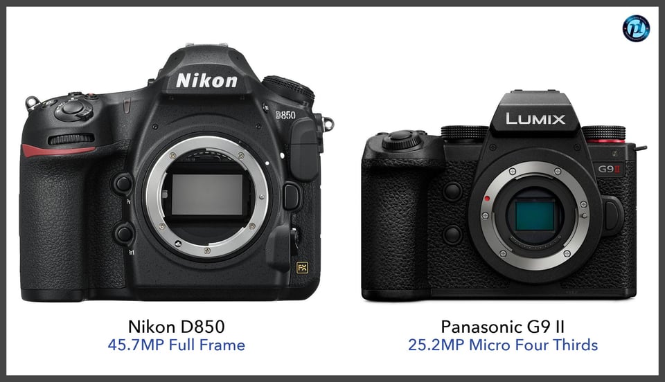 NikonD850_vs_PanasonicG9II_comparison_front