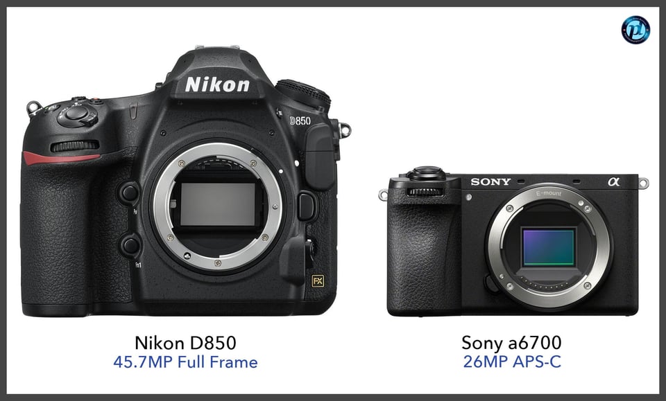 NikonD850_vs_Sonya6700_comparison_front