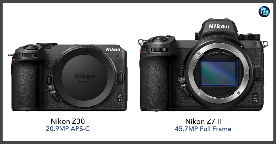 NikonZ30_vs_NikonZ7II_comparison_front