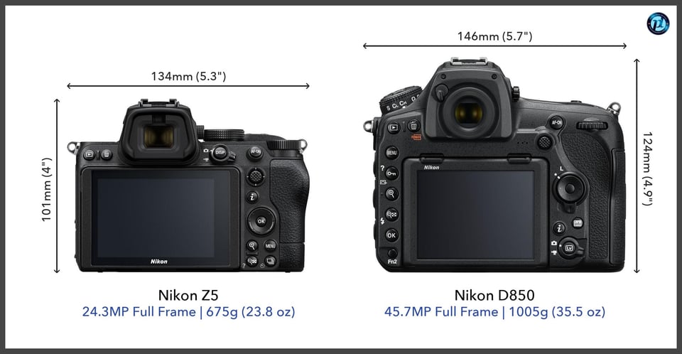 NikonZ5_vs_NikonD850_comparison_back