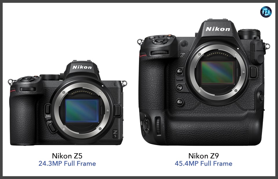 NikonZ5_vs_NikonZ9_comparison_front