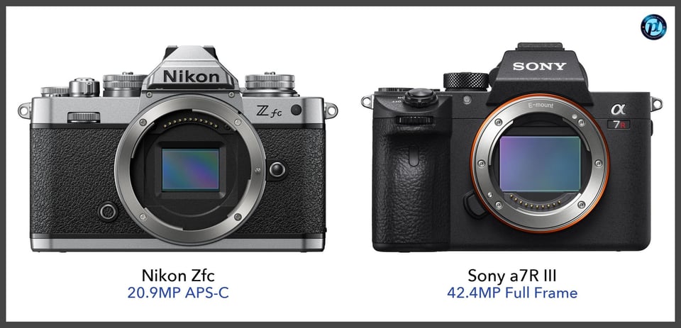 NikonZfc_vs_Sonya7RIII_comparison_front