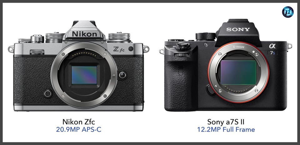 NikonZfc_vs_Sonya7SII_comparison_front