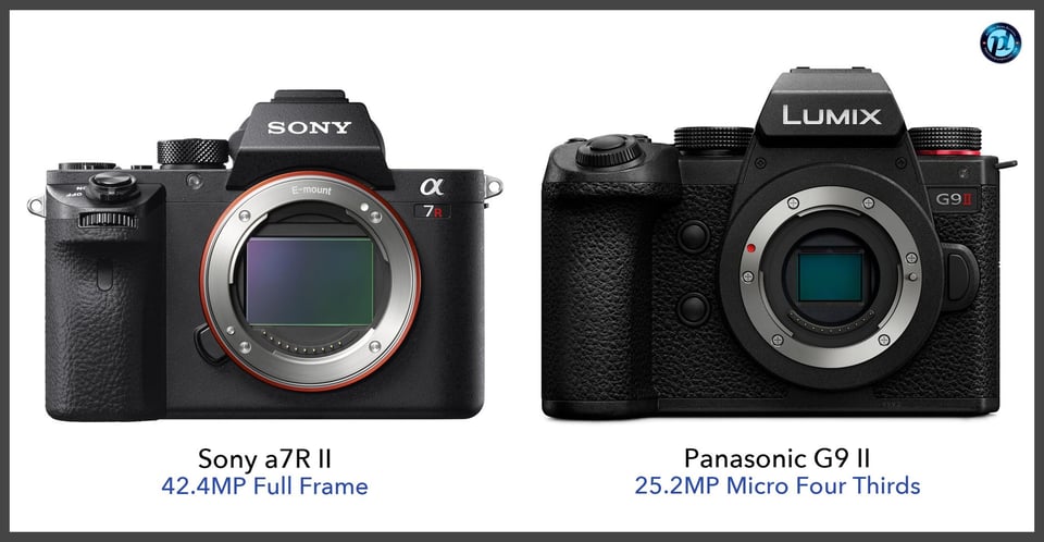 Sonya7RII_vs_PanasonicG9II_comparison_front