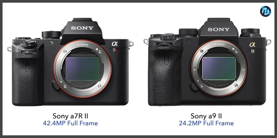 Sonya7RII_vs_Sonya9II_comparison_front