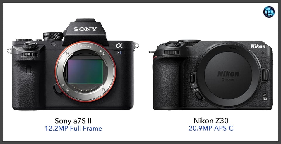 Sonya7SII_vs_NikonZ30_comparison_front