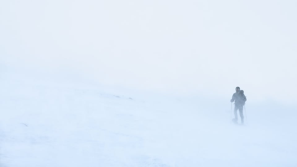 Hiking Dovrefjell in the storm