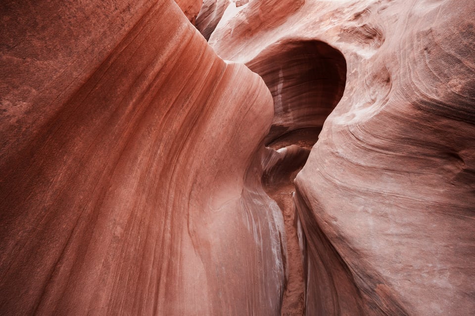 Abstract slot canyon landscape