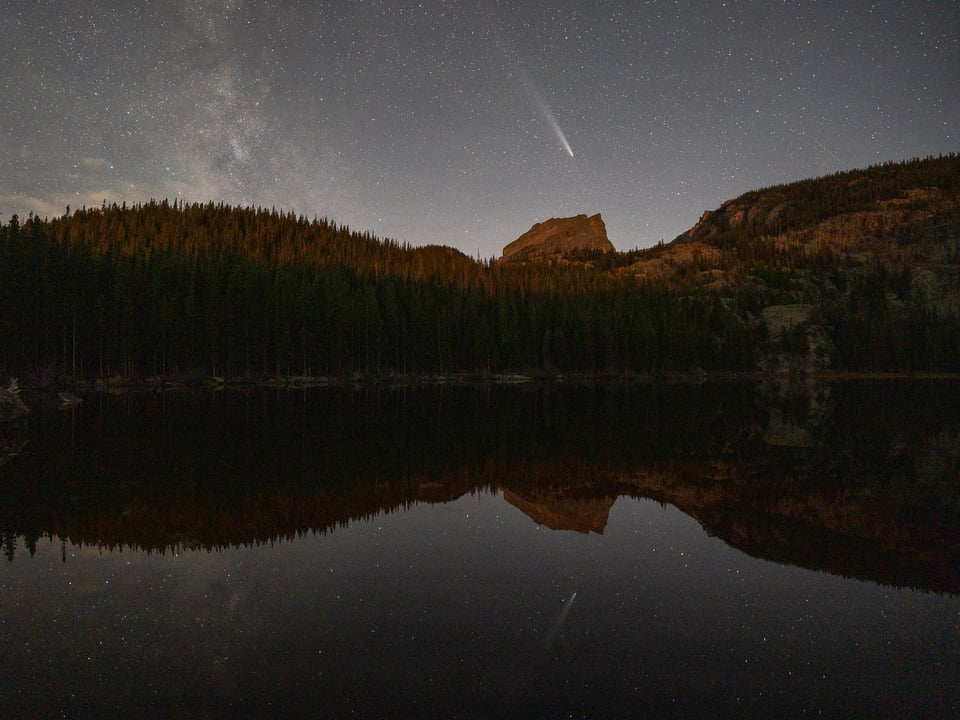 Comet and Milky Way