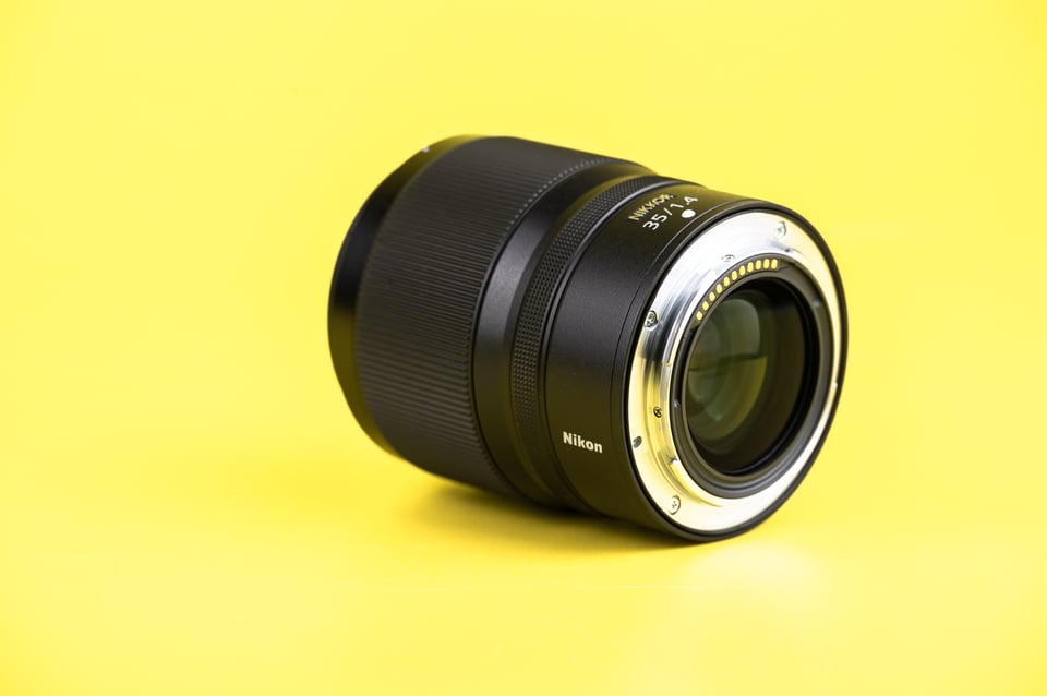 Nikon Z 35mm f1.4 Lens Mount and Rear View Product Photo