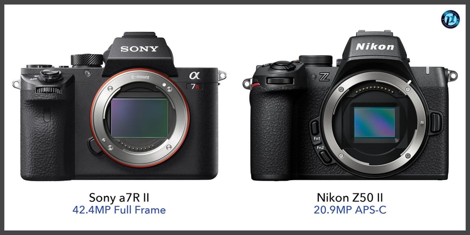 Sonya7RII_vs_NikonZ50II_comparison_front