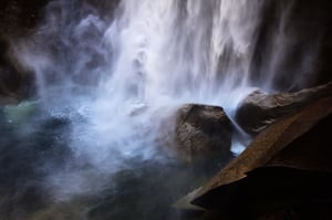 Waterfall Closeup Yosemite