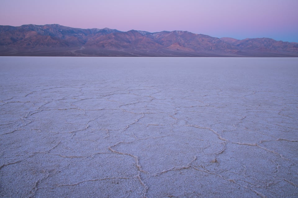 Belt of Venus Death Valley Salt Flats Badwater Basin Landscape