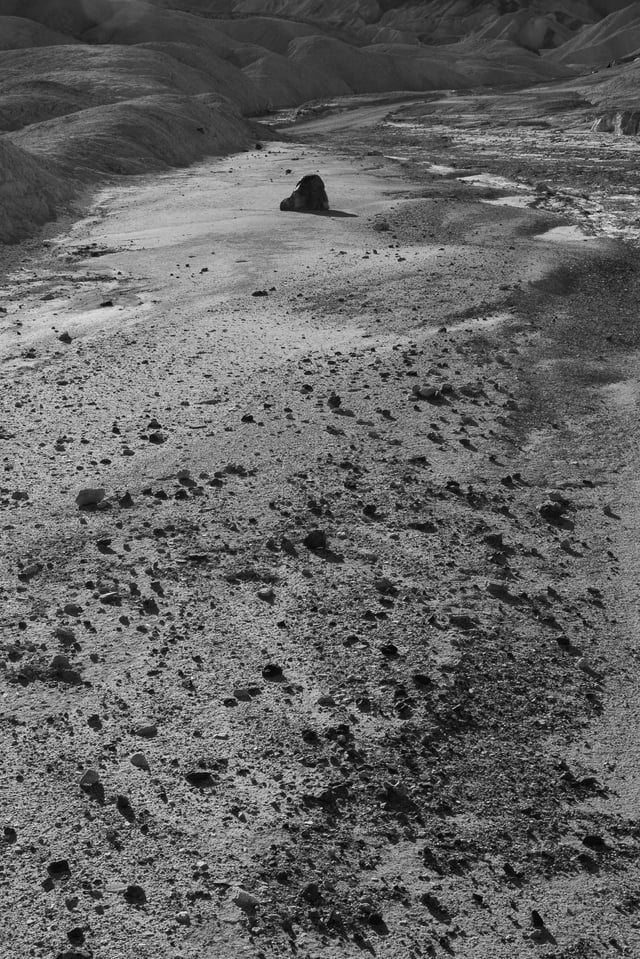 Death Valley intimate landscape BW