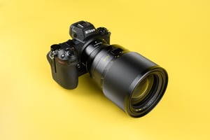 Nikon Z 58mm f0.95 Noct Product Photo on Camera