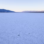 Salt Flats with blue sky Death Valley