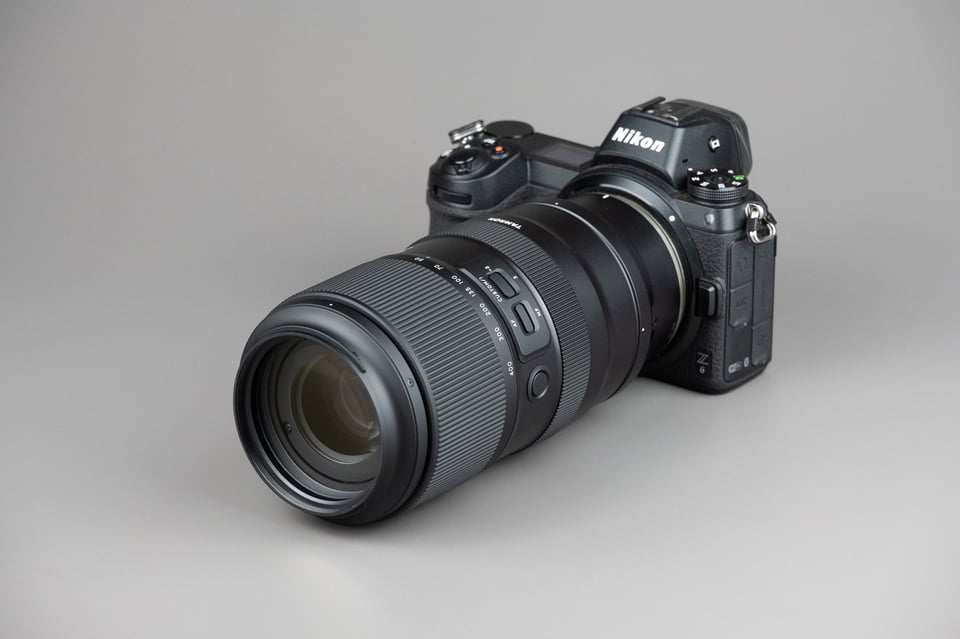 Tamron 50-400mm f4.5-6.3 Product photo on Nikon camera