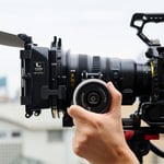 Nikon Z 28-135mm f4 PZ Official Product Photo with Follow Focus and Matte Box