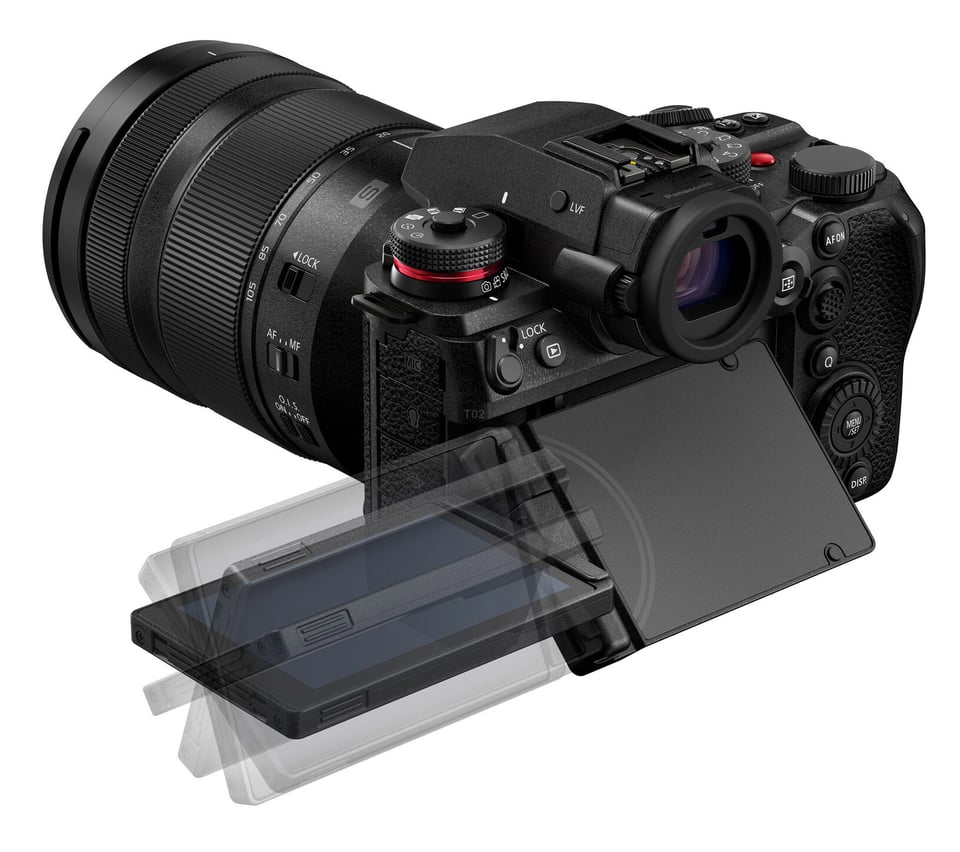 Panasonic S1R II articulating LCD screen official product photo