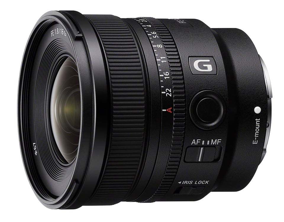 Sony FE 16mm f1.8 G Official Product Photo