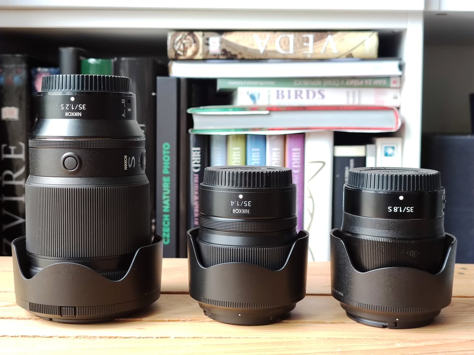 Nikon 35mm_lens sizes comparison
