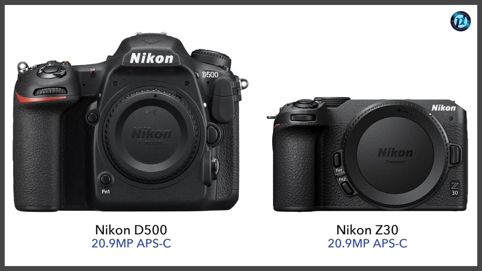 NikonD500_vs_NikonZ30_comparison_front