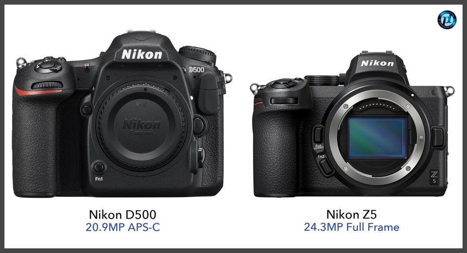 NikonD500_vs_NikonZ5_comparison_front