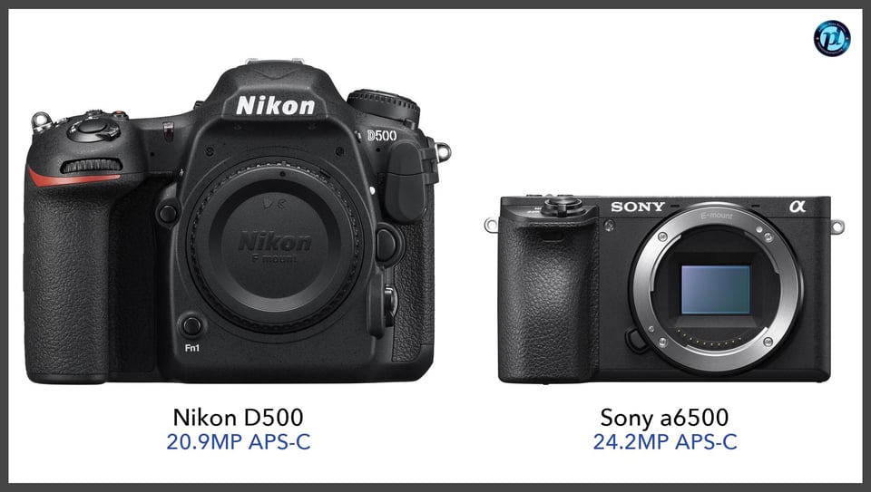 NikonD500_vs_Sonya6500_comparison_front