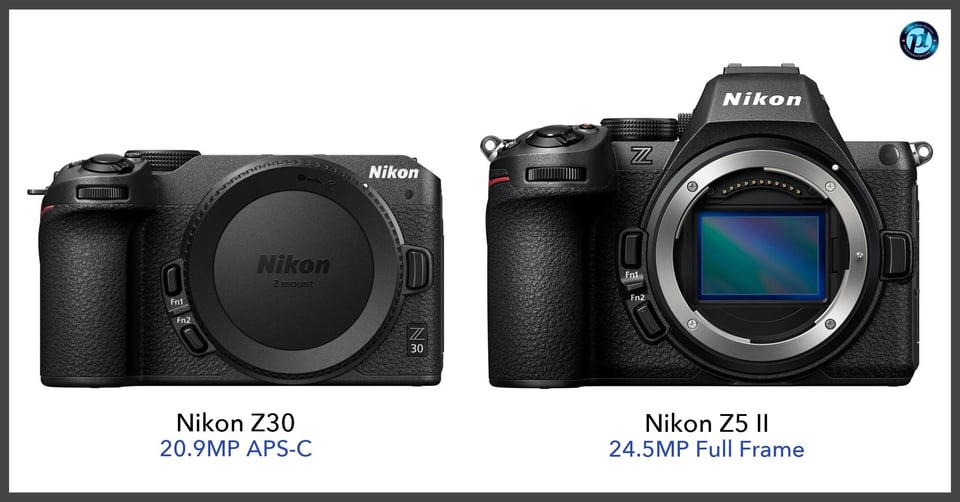 NikonZ30_vs_NikonZ5II_comparison_front